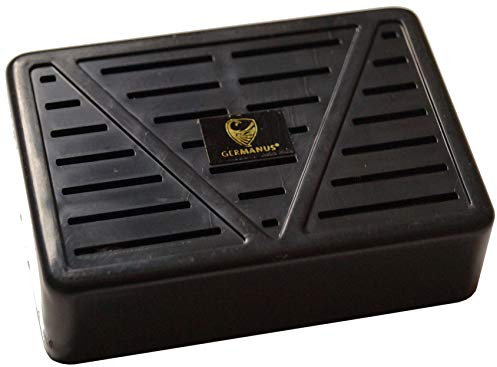 GERMANUS Humidor Humidificador Quad en negro con cristales e instrucciones