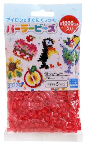 Perler Beads 1,000 Count-Red Glitter
