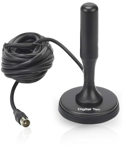 Portable Digital TV DVB-1 Magnetic Mount Aerial for Motorhome Caravan Boat Car Freeview and DAB Antenna