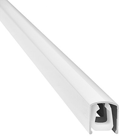 Design Alu KabelkanalSLIM SHADE für TV, PC etc. - weiß glänzend (Klavierlackoptik) - Länge 110cm - Platz für viele Kabel - 110 x 1,6 x 1,8 cm - Verkleidung aus Aluminium - einfache Installation