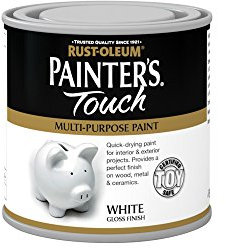 Rust-Oleum AMZ0001 250ml Painter's Touch Toy-Safe Paint - White Gloss