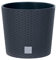 PROSPERPLAST Rato Pot rond anthracite 15 litres avec pot à planter Ø 30 x 27 cm