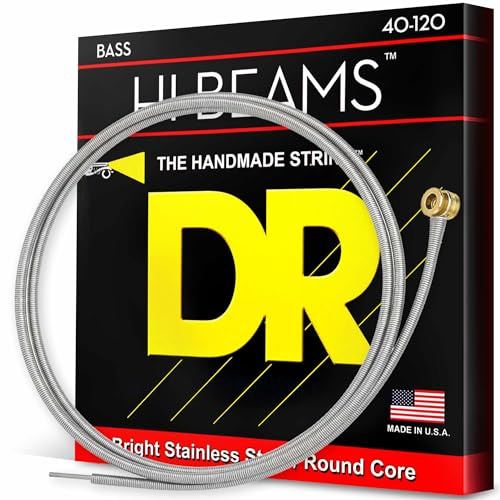 DR LR5-40 Strings HI-BEAM™ - Stainless Steel Bass Strings: 5-String Light 40-120
