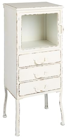 Creative Co-Op Metal Cabinet with 3 Drawers
