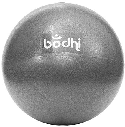 Bodhi Pilates Ball Ø 25 cm | Soft Ball Klein für Pilates, Yoga & Gymnastik | Weicher & Robuster PVC Ball | Gymnastikball für Core Workout | Vielseitiges Fitnesshilfsmittel für Zuhause | anthrazit