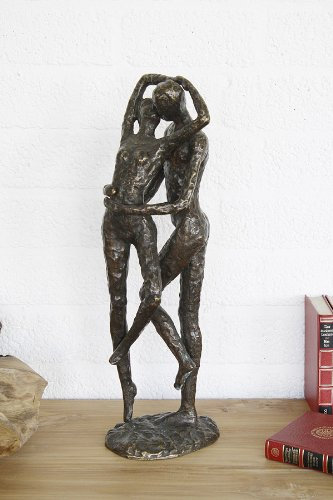 Unbekannt Bronzefigur abstraktes Liebespaar