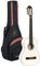 Ortega Guitars 1/2 Konzert Gitarre – Family Series – Inklusive Gig Bag – Fichte, Mahagoni, Weiß (R121-1/2WH)