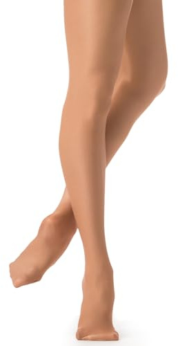 Danskin Women's Plus Ultrashimmery Footed Tight,Toast,3x
