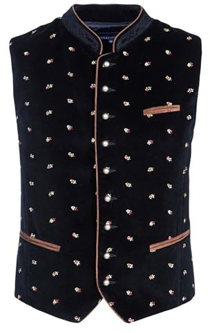 Stockerpoint - Gilet per Abito Tradizionale Tedesco, Manica Corta, Uomo, Nero (Schwarz (Schwarz)), S