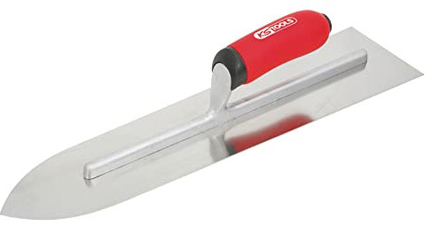 KS Tools 144.0461 Platoir flamand pointu Lame inox Manche bi-composant Diamètre 110/90 x 455 mm