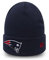 New Era New England Patriots Beanie Team Essential Cuff Navy - One-Size