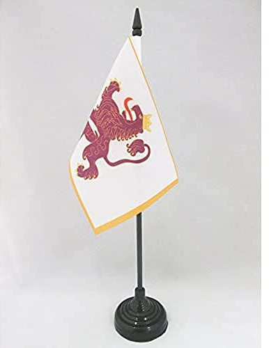 AZ FLAG Bordsflagga Kungariket León 910-1230 15x10 cm Plastfot