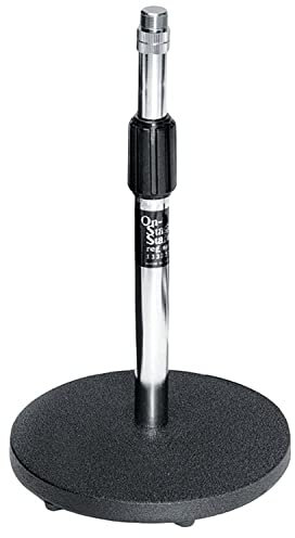 On-Stage DS7200C Adjustable Desktop Microphone Stand, Chrome
