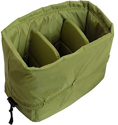 Yimidear Impermeable a Prueba de Golpes Partición Acolchado Bolsas de Cámara Protección Insertar DSLR SLR con Asa Superior para Lente Shot o Luz de Flash(pequeño)