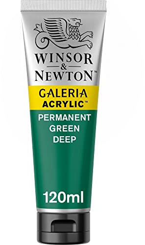 Winsor & Newton 120ml Galeria Acrylic Paint - Permanent Green Deep