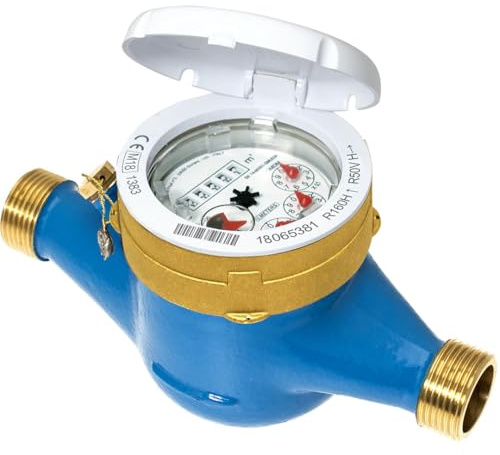 Sferaco - Compteur d'eau - Compteur 1ère prise eau froide à jets multiples - écartement 170 mm - calibre 15 - Mâle 3/4 (20/27) -