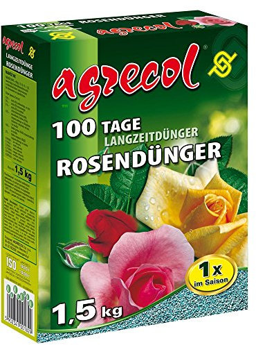 Premium Engrais longue durée pour 100 jours – Engrais pour roses pour tous les types de roses 1,5 kg pour plantes 50