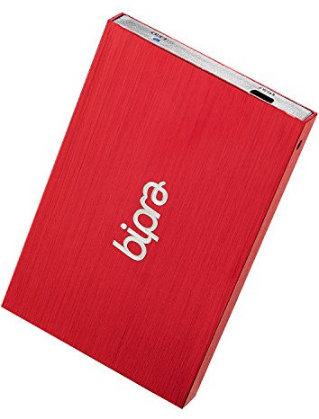 Bipra UQ-3LPV-EV2O - Disco Duro Externo de 100 GB (2.5, FAT32, USB 2.0), Rojo