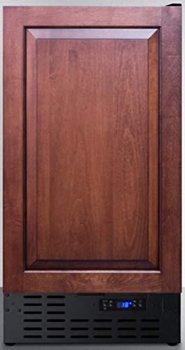 Summit Appliance SCFF1842IFADA ADA Compliant 18 Wide Frost-Free All- Freezer in Black for Built-In or Freestanding Use with Integrated Door Frame for Overlay Panels and Digital Thermostat