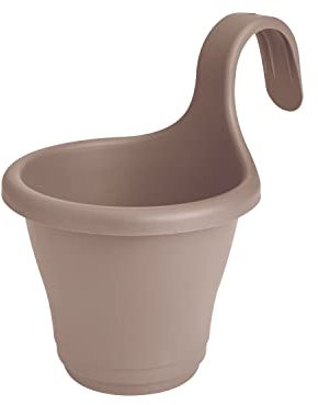 ELHO Corsica Easy 380496 Hanging Basket Single Diameter 19 x 27 cm Taupe