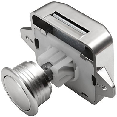 Push Lock 19-20mm Möbelschloss Schloss Champagnerfarben Möbelgriff Camping Caravan Boot