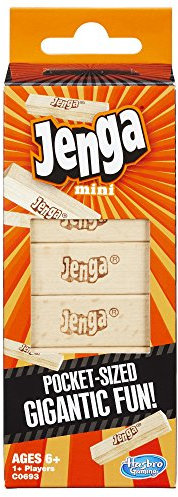 Hasbro Gaming Jenga Mini Juego, marrón/a, para Mayores de 6 años