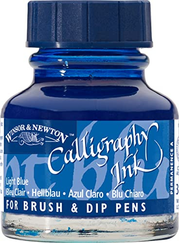 Winsor & Newton Calligraphy Ink Bottle, 30 ml - Light Blue , 1111350