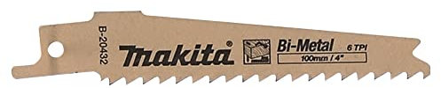 Makita B-20432 Hoja sierra recta 100x0,9 mm 6TPI BiM Madera/metal 5 piezas