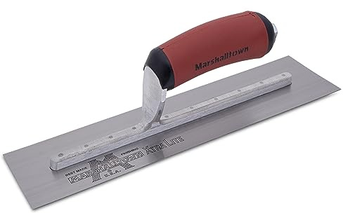MARSHALLTOWN High Carbon Steel Finishing Trowel, 4 x 12 Inch Concrete, Masonry and Drywall Finishing Tool, Made in the USA, MXS56D