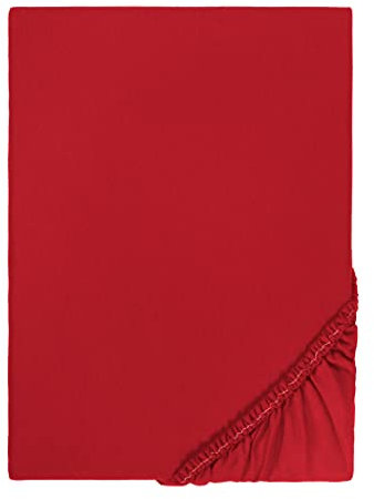 biberna Feinbiber-Spannbetttuch 0002744 rot 1x 140x200 cm - 160x200 cm