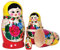 Tobar Wooden Russian Dolls - 5 Traditional Matryoshka Nesting Figures