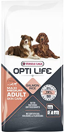 VERSELE-LAGA - OPTI Life Adult Skin Care Medium & Maxi - Pienso para Perros Grandes y medianos - 12,5kg