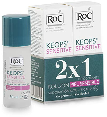 Keops deodorant roll-on spel sensible lote 2 pz