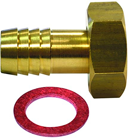 Boutté EA638 cannelé Embout laiton femelle 12x17 tuyau ø6