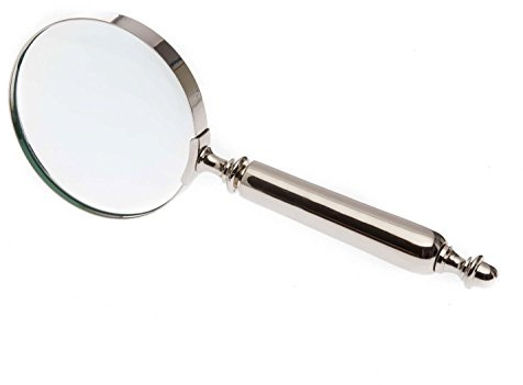 aubaho Lupe Leselupe Lesehilfe im antik Stil Handlupe Larp Vergrößerungsglas antik Stil