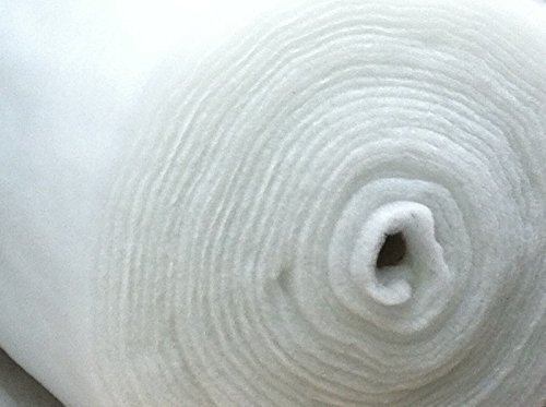 5 m längd x 137 cm (54 tum) av 2 oz polyestervadd | professionell kvalitet Dacron fibervaddering klädsel fibervadd