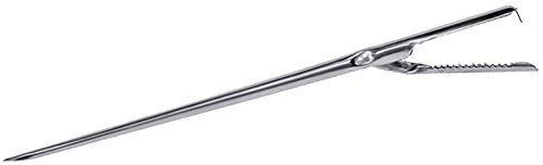 Spicknadel aus Edelstahl 18/10, hochglänzend, mit gezahntem Endstück zur rutschfesten Sicherung des Speckstreifens/Länge: 19,5 cm, Ø Draht: 5,4 mm | ERK