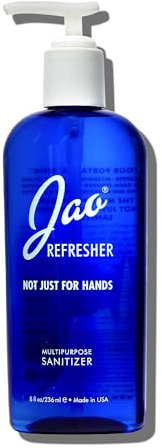 Jao Brand Refresher | Multipurpose Travel Hand Sanitizer, Face Moisturizer, Toner For Face, & Aftershave | Skin Care Travel Essentials | Plant-based | No Parabens, No Sulphates | 8 oz