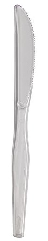 Dixie 7.5 Heavy-Weight Polystyrene Plastic Knives By GP PRO, Clear, 1000 Count, KH017