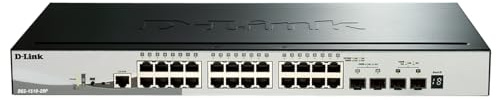 D-Link PoE 28-Port Gigabit WebSmart Switch with 24 UTP and 4 SFP Ports DGS-1510-28P