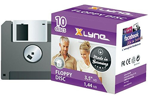 XLYNE 10er Pack Disketten - 1.44 MB - 8.9 cm (3.5 Zoll) Floppy Disc - 10 x Diskette von XLYNE