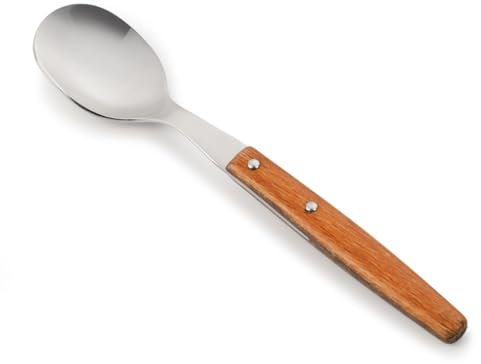 Arcos Coltelleria da Tavola - Cucchiaio Tavola - Acciaio Inossidabile 18/10 e 205 mm - Manico Legno Compresso Colore Marrone