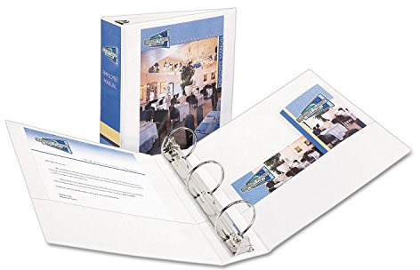 Avery® Economy View Binder with Round Rings, 8 1/2 x 11, 3 Rings, White