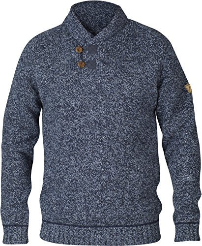 Fjällräven Lada Men's Sweaters & Knitwear (US, Alpha, Medium, Regular, Regular, Dark Navy)