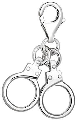 Quiges Dam Berlock Charm 3D Handbojor Silver Kvinnors Smycken för Charmarmband