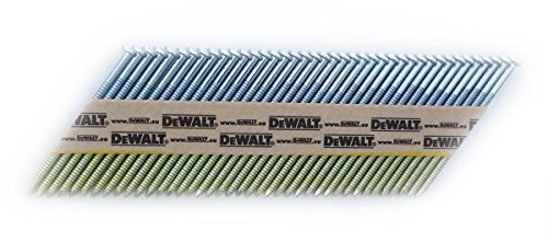 Dewalt Nagel (für Akku-Nagler, 34 Grad, D-Kopf-Nägel, drahtgebunden 2,8 x 90 mm glatt, 2200 Stück) DNW2890E, Mehrfarbig