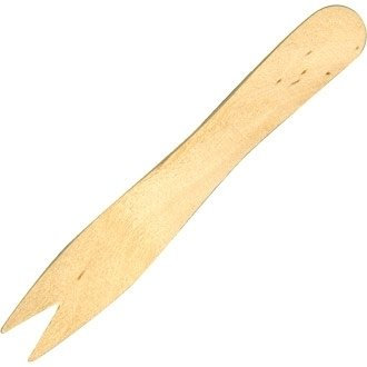 Disposable Wooden Chip Fork (Pack 1000) - great for parties, bbqs, picnics and events