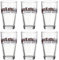LEONARDO HOME Solo Latte-Macchiato Glas, Glas-Becher mit Aufdruck, spülmaschinengeeignete Kaffee-Gläser, 6er Set, 410 ml, 043399