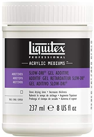 Liquitex 125408 Professional Slow-Dri Gel Retarder Effects Medium, 237 Ml,transparent