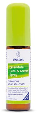 Weleda Cuts and Grazes Spray with Calendula, Minor Wounds, Cuts & Grazes, Naturally Antiseptic, Traditional Remedy, 20ml